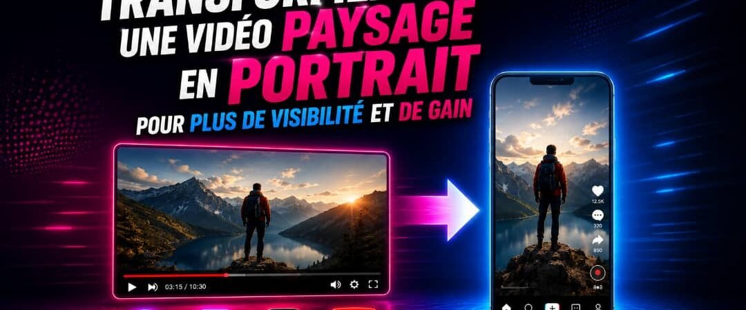 Transformez une vidéo paysage en portrait pour plus de visibilité et de gain